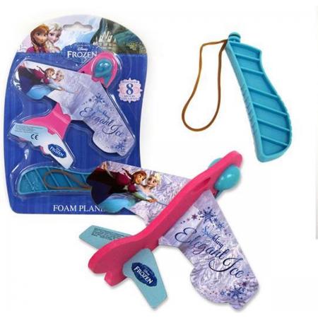 Frozen Foam Speelgoed Vliegtuig – 12x14x1cm | Katapult Speelgoed voor Meisjes | Schietspeelgoed voor Kinderen